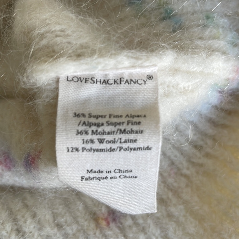 LoveShackFancy Claudette Mohair Alpaca Sweater - Picture 5 of 6